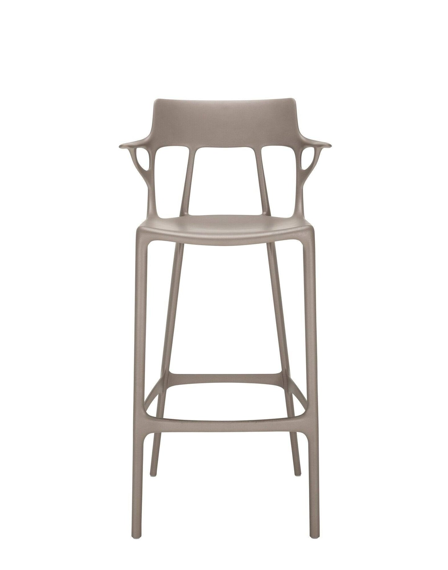 Chaise de bar A.I. stool recycled de Philippe Starck - Kartell-Gris-H 108 cm X L 55 cm-The Woods Gallery