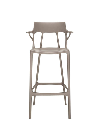 Chaise de bar A.I. stool recycled de Philippe Starck - Kartell-Gris-H 108 cm X L 55 cm-The Woods Gallery