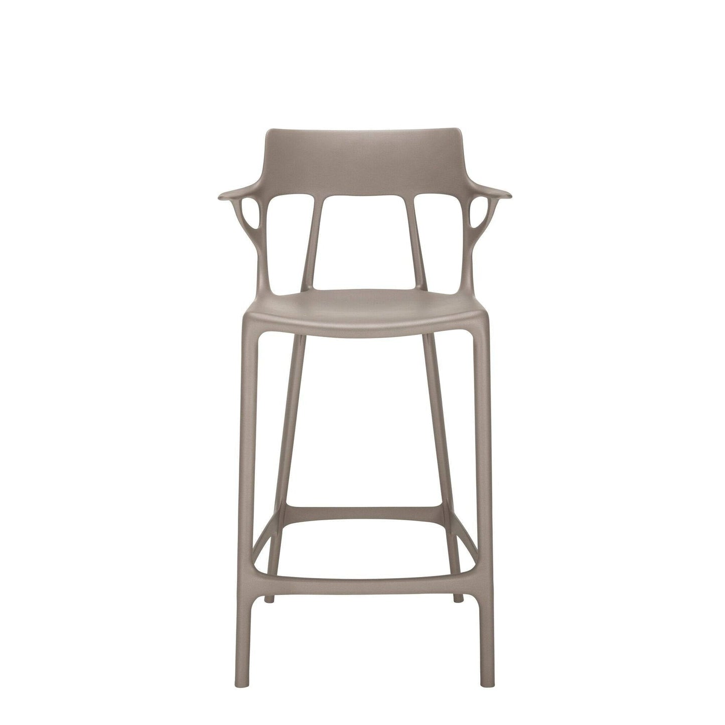 Chaise de bar A.I. stool recycled de Philippe Starck - Kartell-Gris-H 99 cm X L 55 cm-The Woods Gallery