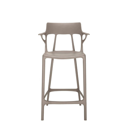 Chaise de bar A.I. stool recycled de Philippe Starck - Kartell-Gris-H 99 cm X L 55 cm-The Woods Gallery