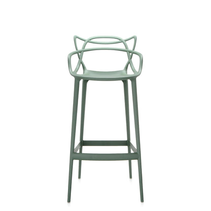 Chaise de bar Masters Stool de Philippe Starck & Eugeni Quitllet - Kartell-Vert-H 99 cm X L 49 cm-The Woods Gallery