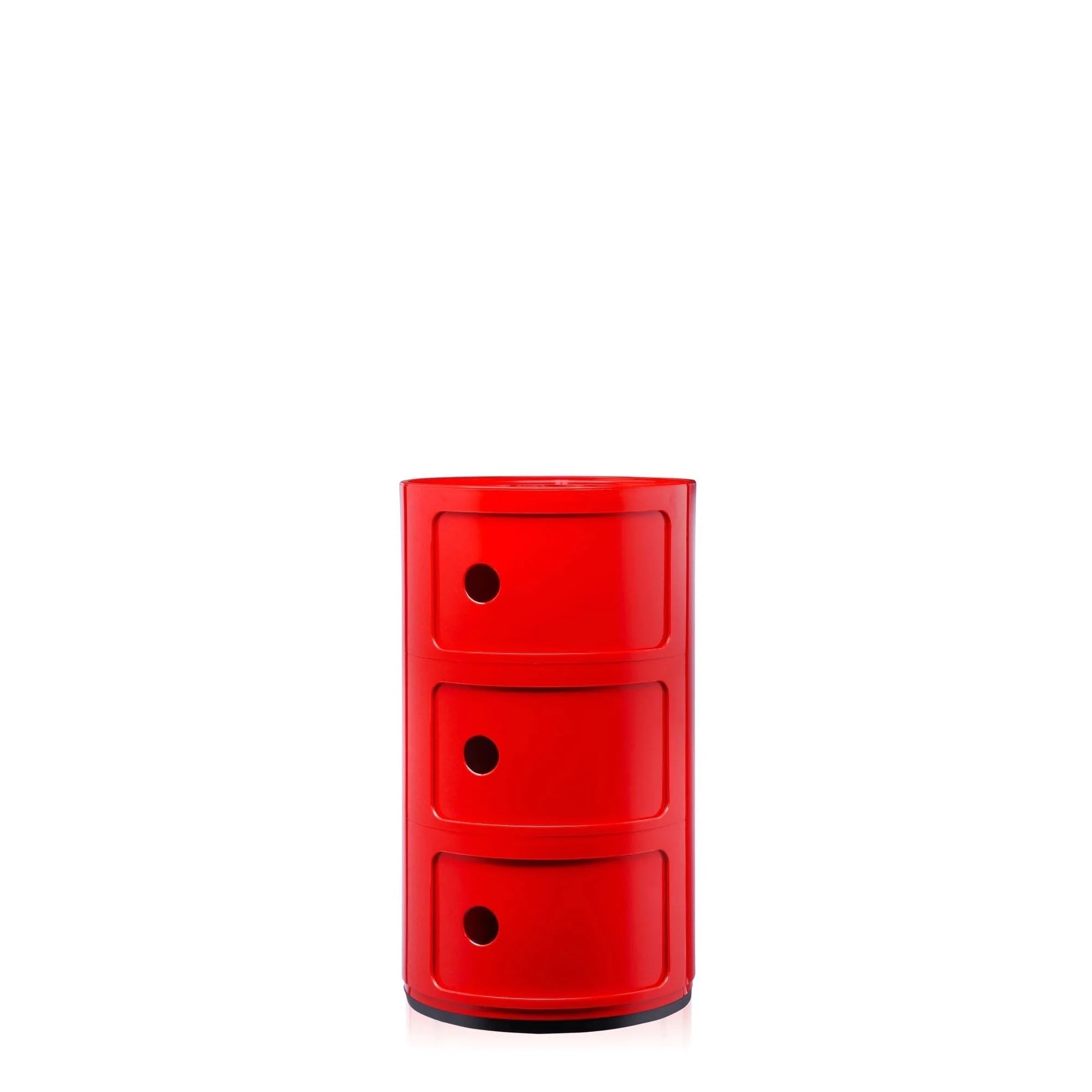 Componibili 3 Modules - Kartell-Classic Rouge-The Woods Gallery