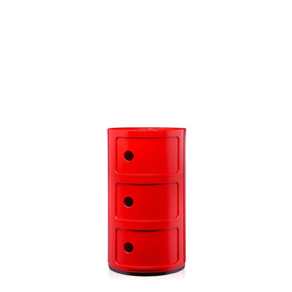 Componibili 3 Modules - Kartell-Classic Rouge-The Woods Gallery