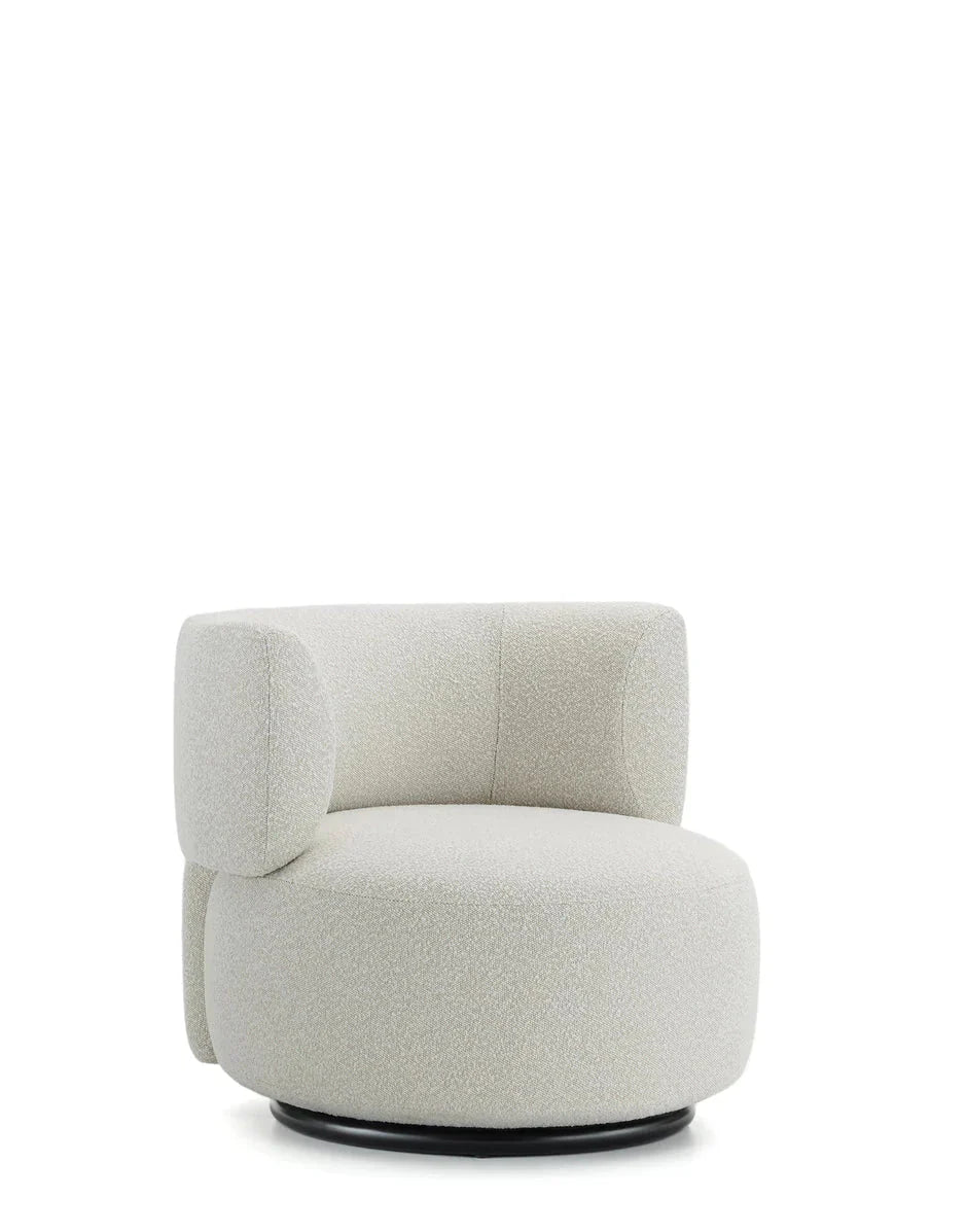 Fauteuil K-Wait tissu bouclé  de Rodolfo Dordoni - Kartell