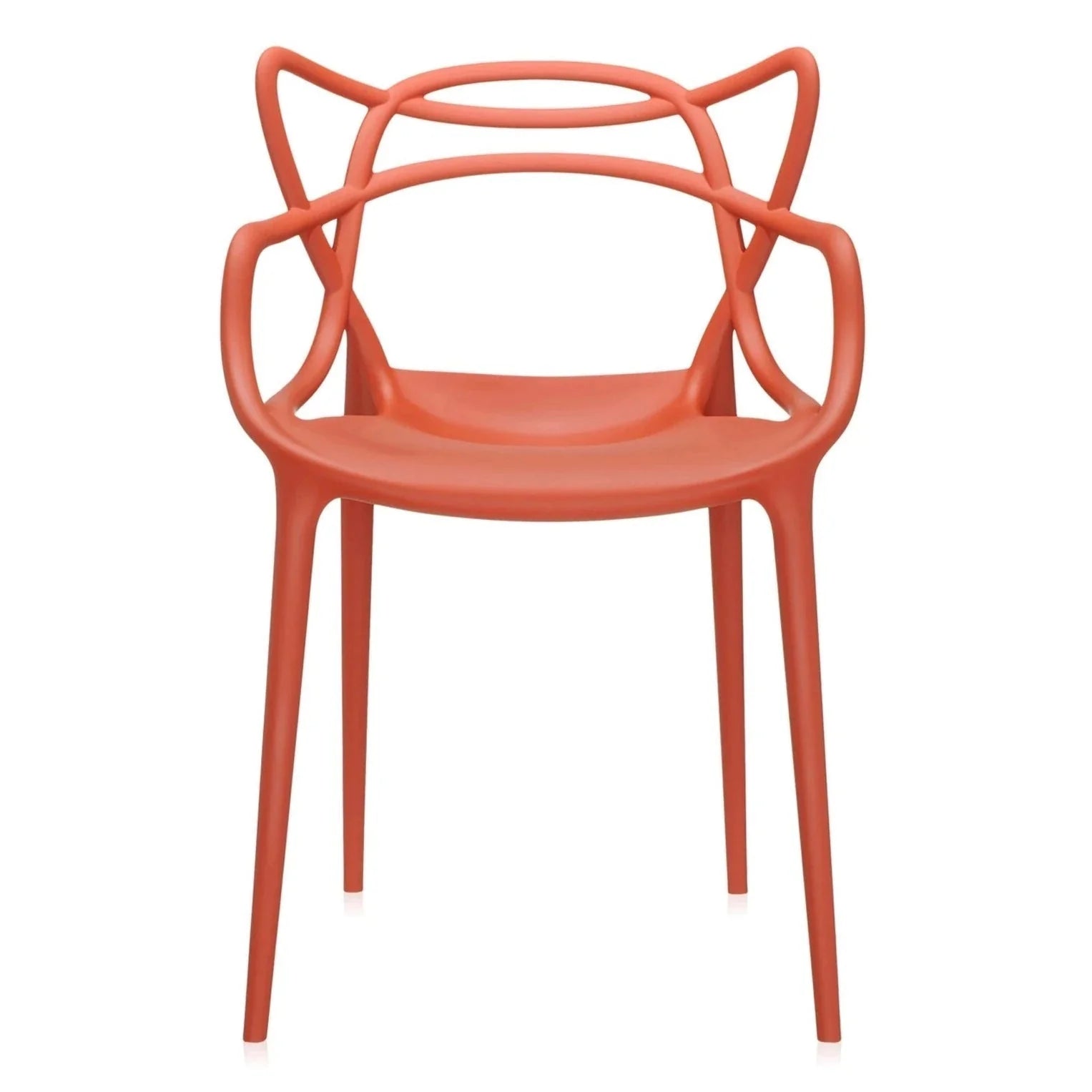 Lot de 2 Chaises Masters de Philippe Starck & Eugeni Quitllet - Kartell-Rouille orange-The Woods Gallery