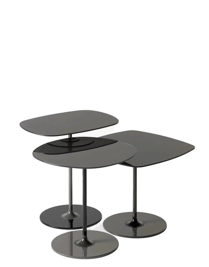 Lot de 3 tables d'appoint Thierry de Piero Lissoni - Kartell-Noir-The Woods Gallery