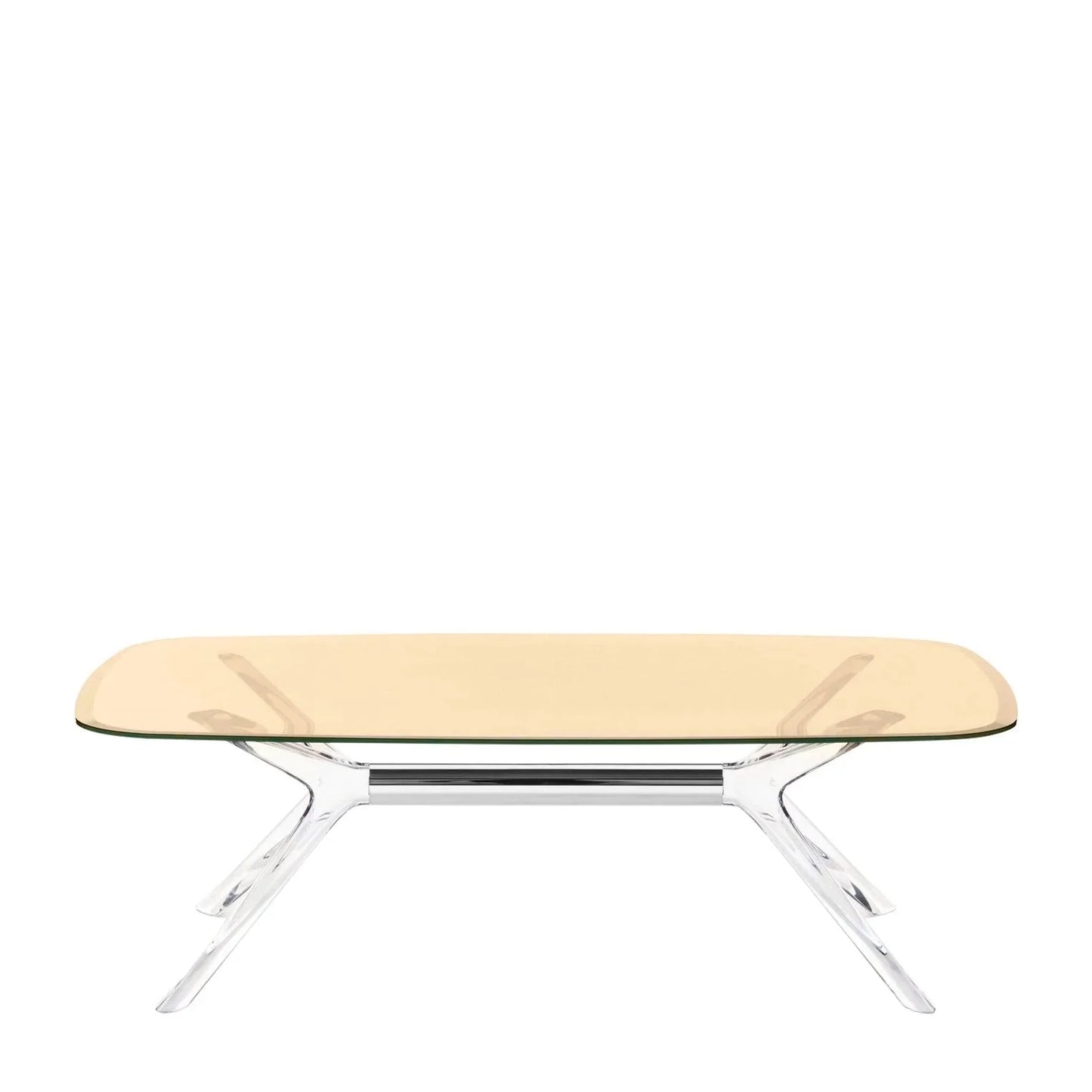 Table Blast de Philippe Starck - Kartell-Bronze-Cristal - Détail Chromé-H 40 X L 130 cm-The Woods Gallery