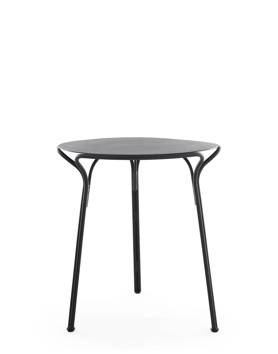 Table HiRay- Ludovica + Roberto Palomba Ø 60 - Kartell-Noir-The Woods Gallery