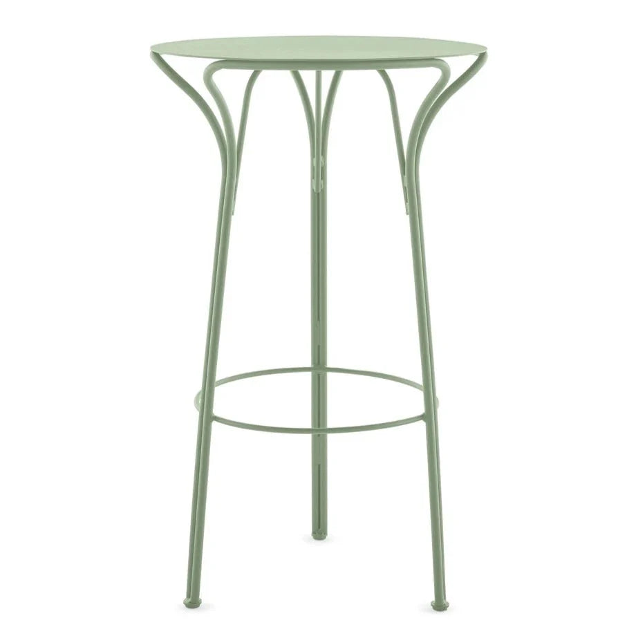 Table haute Hiray Ø 60 cm de Ludovica & Roberto - Kartell-Vert-The Woods Gallery