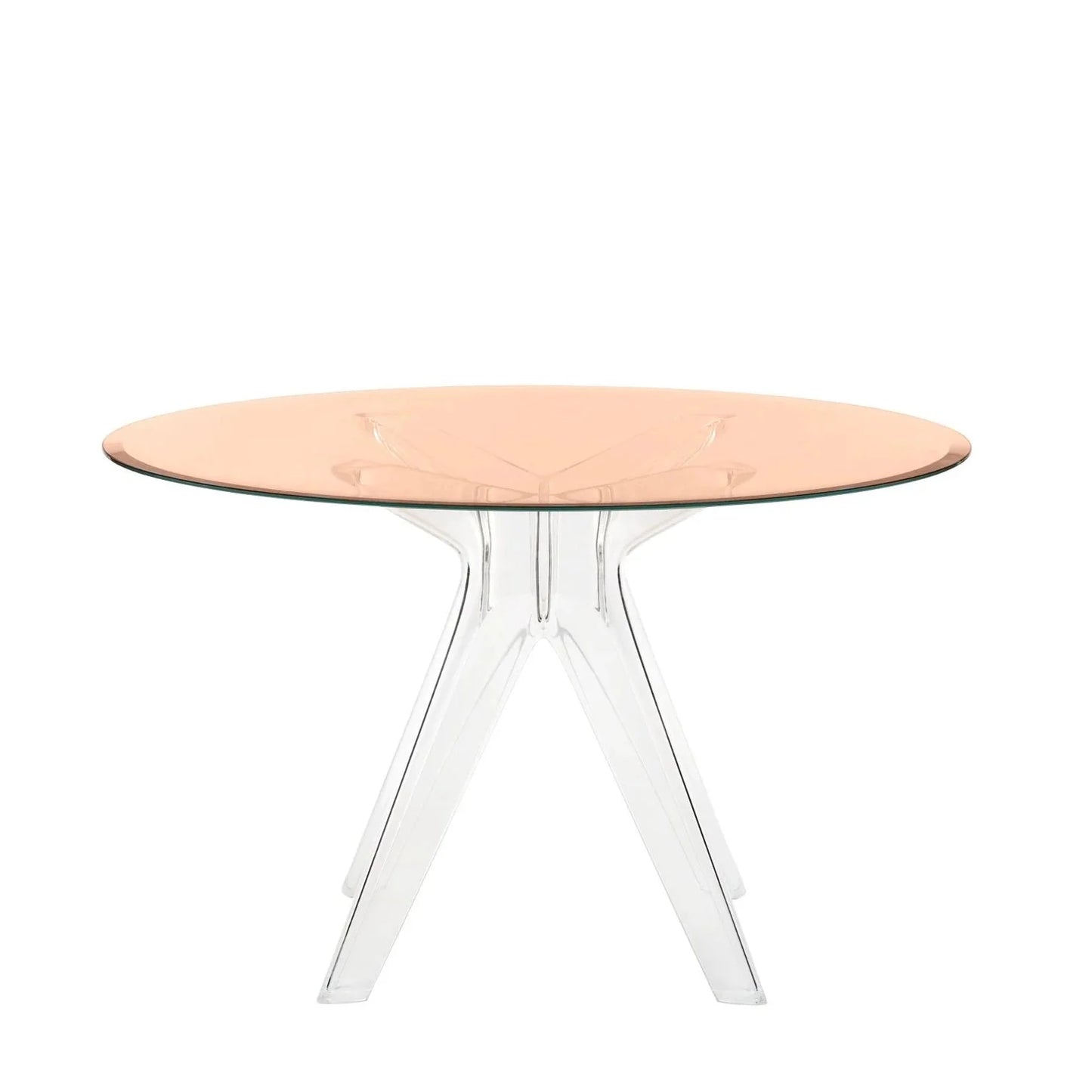 Tables rondes Sir Gio de Philippe Starck Ø 120 - Kartell-Rose-Transparent-The Woods Gallery