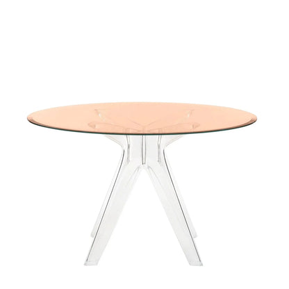 Tables rondes Sir Gio de Philippe Starck Ø 120 - Kartell-Rose-Transparent-The Woods Gallery