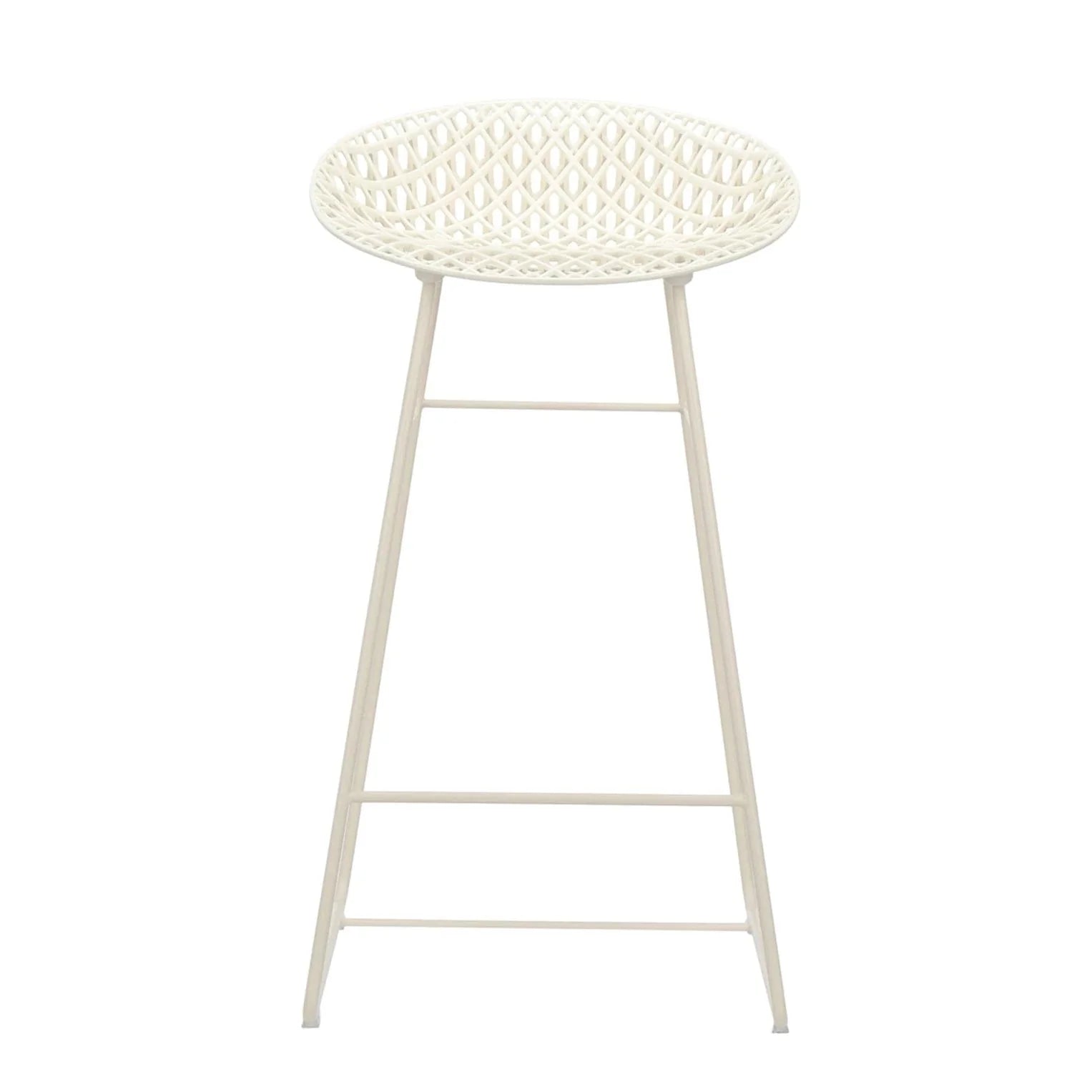 Tabouret de bar pour l'extérieur Smatrik de Tokujin Yoshioka - Kartell-Blanc-The Woods Gallery