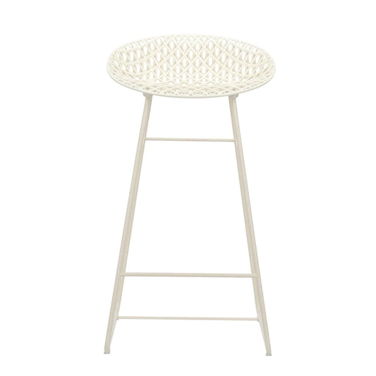 Tabouret de bar pour l'extérieur Smatrik de Tokujin Yoshioka - Kartell-Blanc-The Woods Gallery