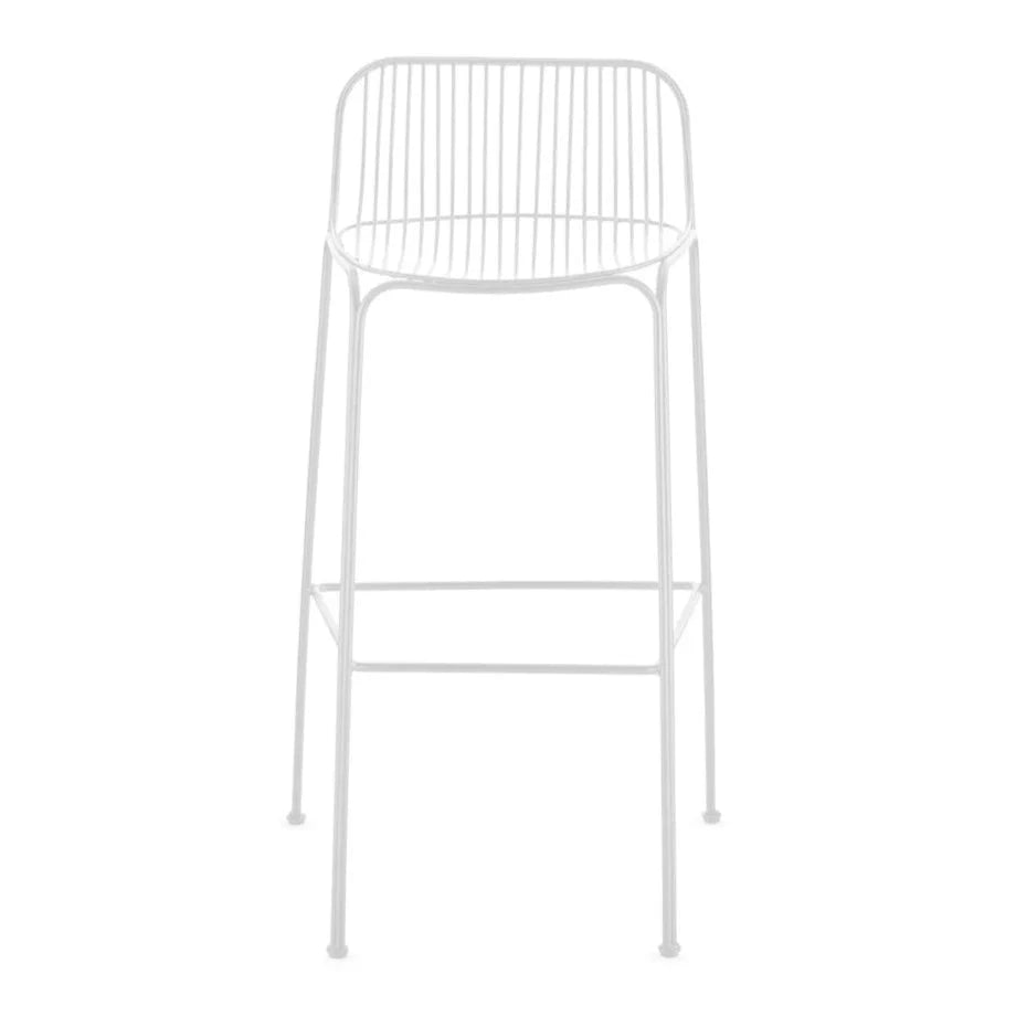 Tabouret haut Hiray de Ludovica et Roberto Palomba - Kartell-Blanc-The Woods Gallery