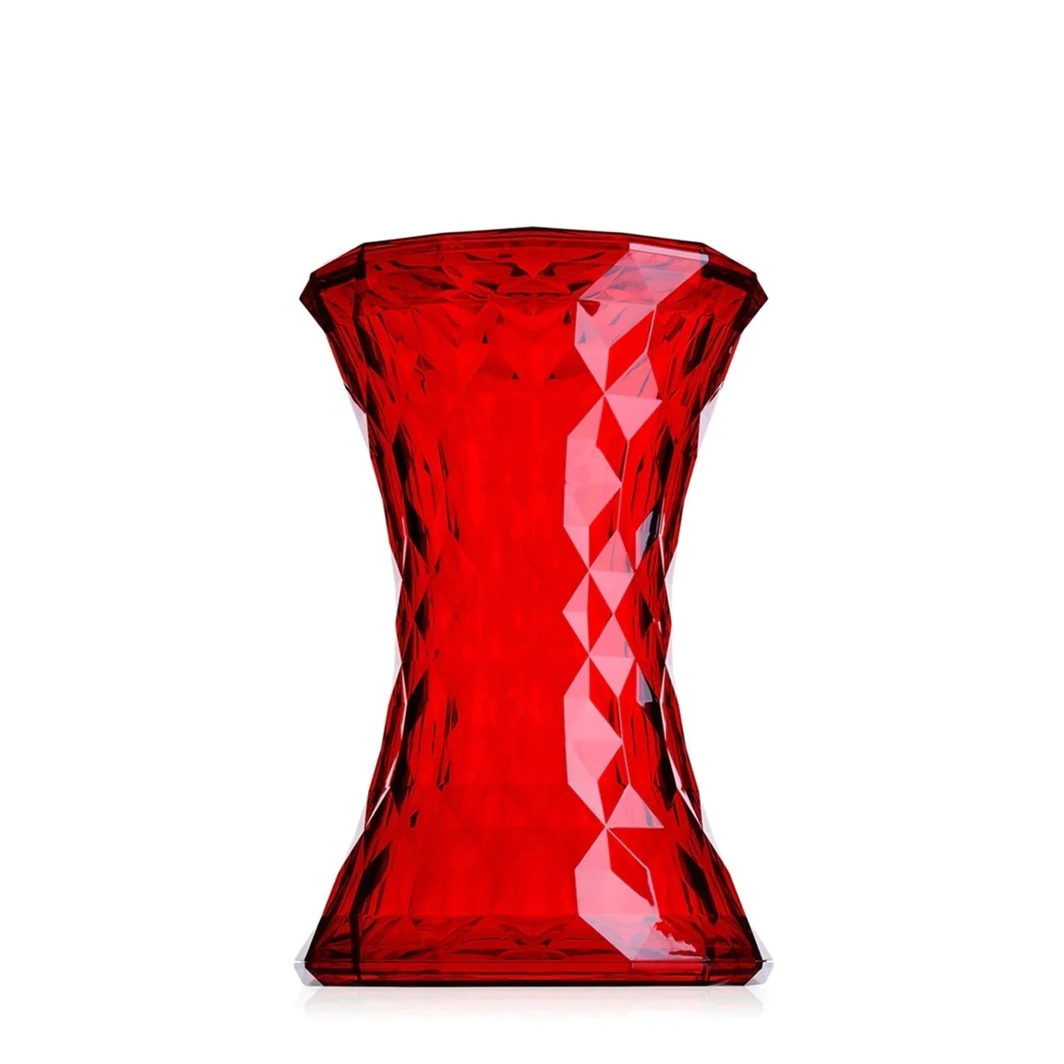 Tabouret transparent Stone de Marcel Wanders - Kartell-Rouge-The Woods Gallery